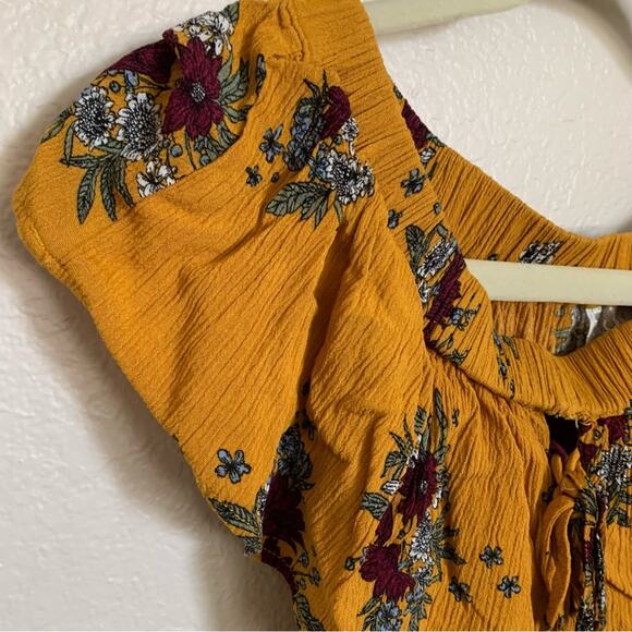 Sadie & Sage | Brinn Baja Floral Off The Shoulder Dress Size S Boho Festival - Picture 10 of 15